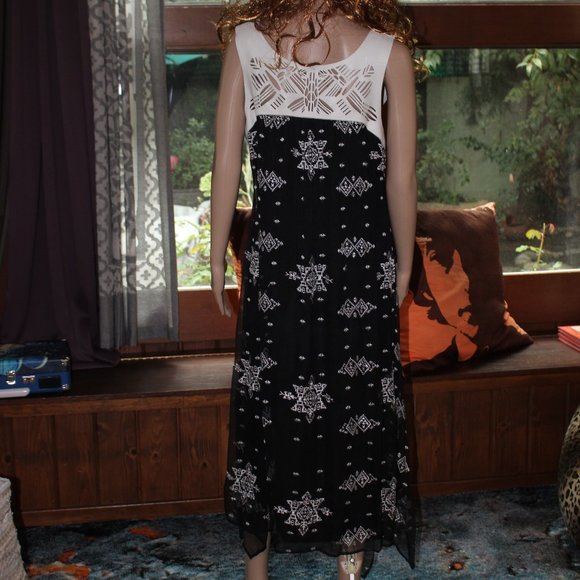 Twelfth Street Cynthia Vincent Silk &Leather Dress - Picture 4 of 12